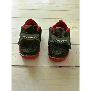 Reebok Classic Youth toddler size 4 Shark Shoes black slip on rubber sole